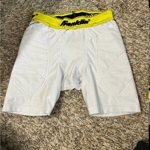 Boys baseball White Compression Sliding Cup Shorts
Softball